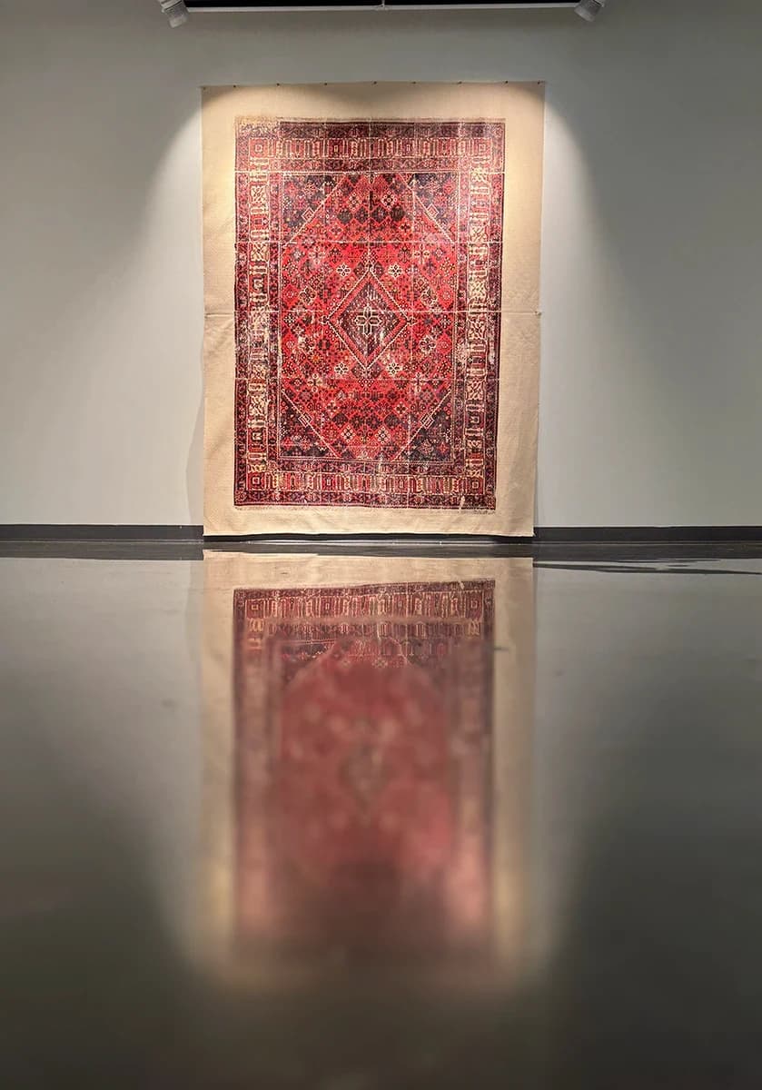 Persian Rug on Cloth